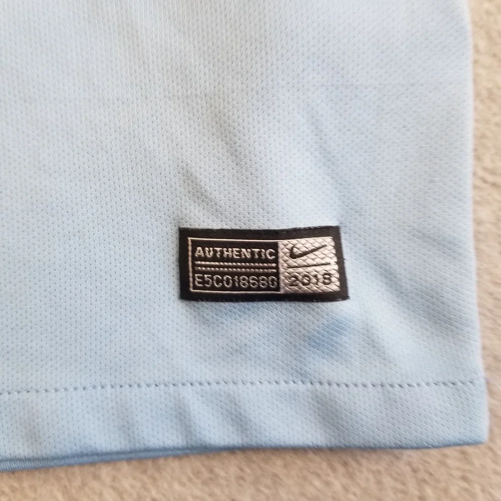 Manchester City Soccer Jersey Large Home Football Shirt Nike  SANE #19 2018